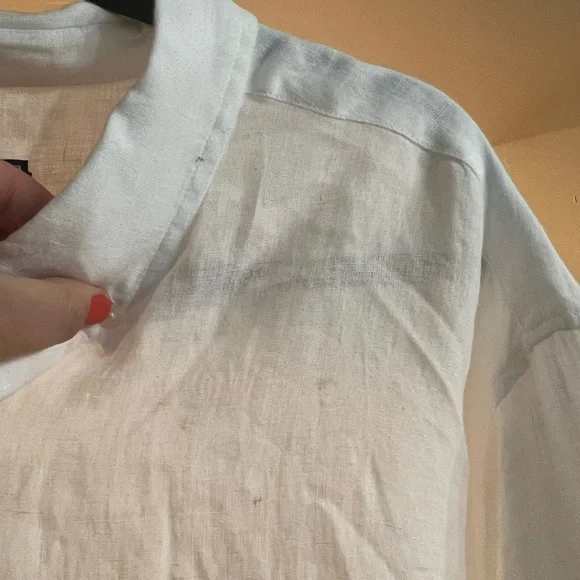 Vineyard vines classic white linen shirt - Picture 2 of 5